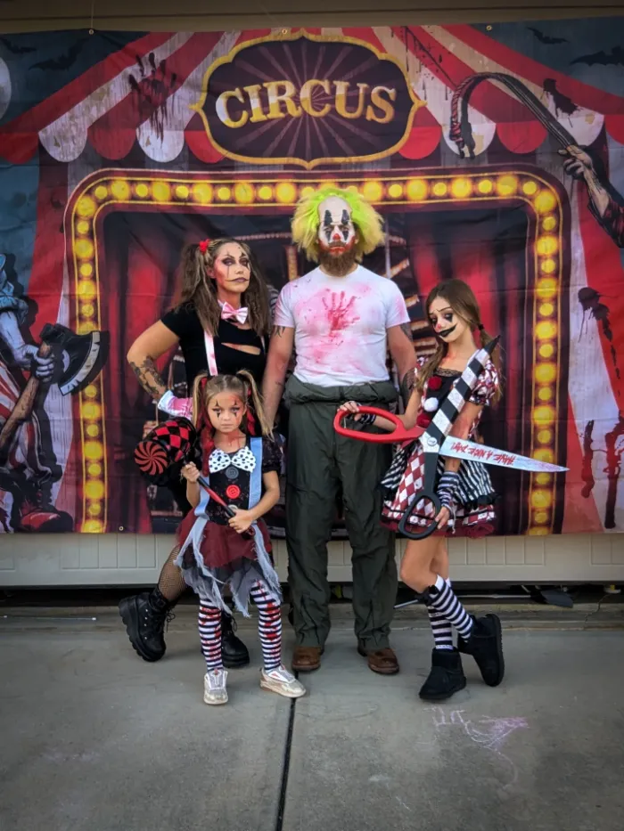 Scary Circus Family Costumes