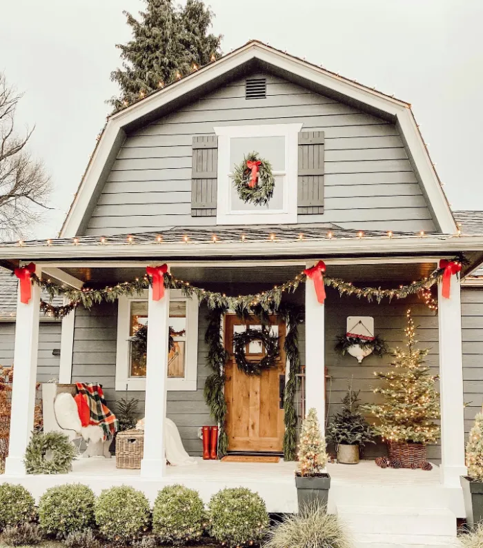 Garland & Golden Glow Porch