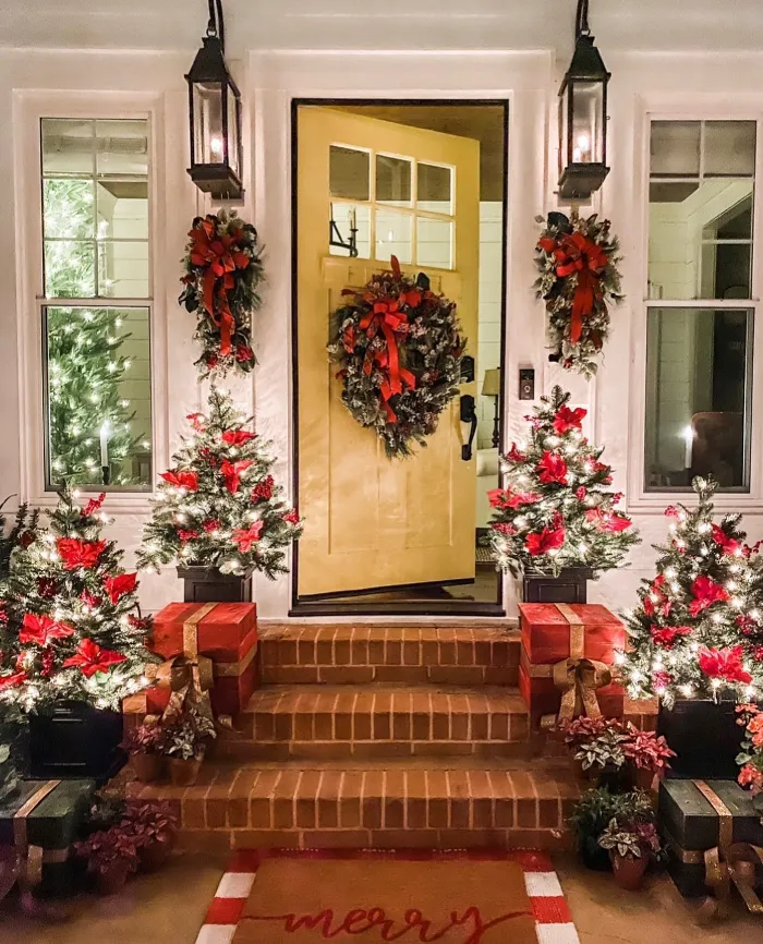 Glowing Christmas Gift Porch