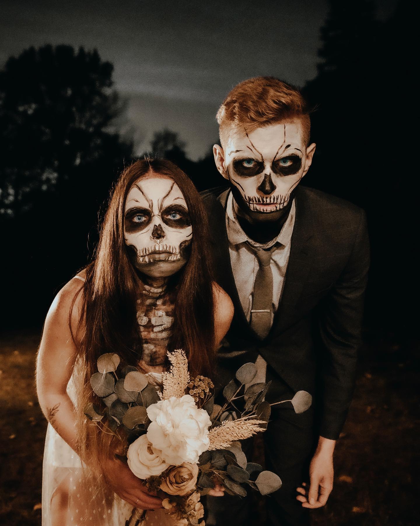 Skeleton Bride and Groom Halloween Costume